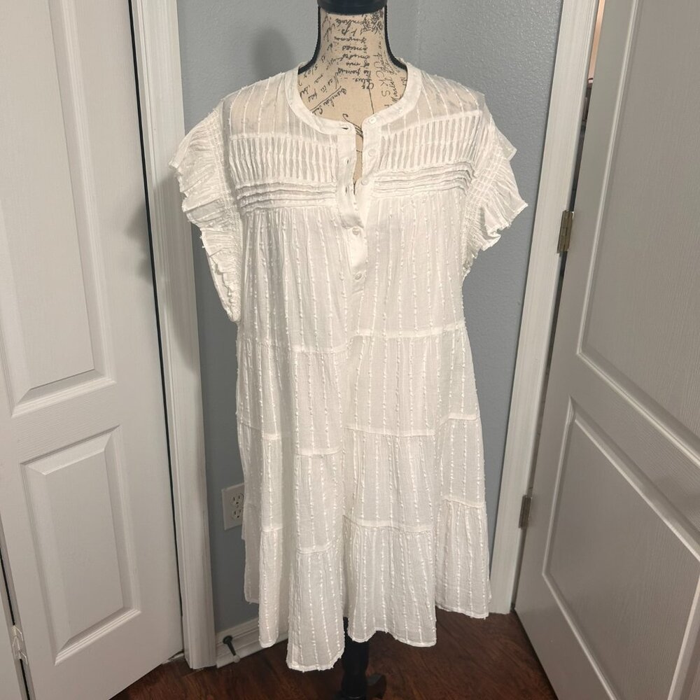 NWT Good Hart by Matilda Jane White Dress size L